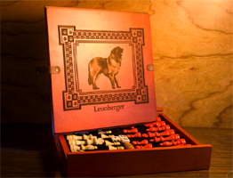 Leonberger Chess, Backgammon, Checkers Set